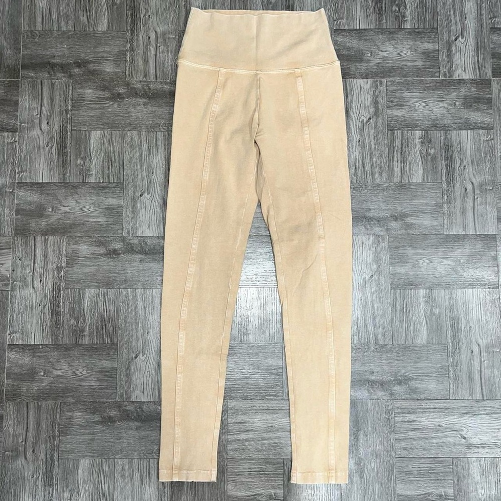 Aerie Tan Front Seam High Waist Legging Size Small